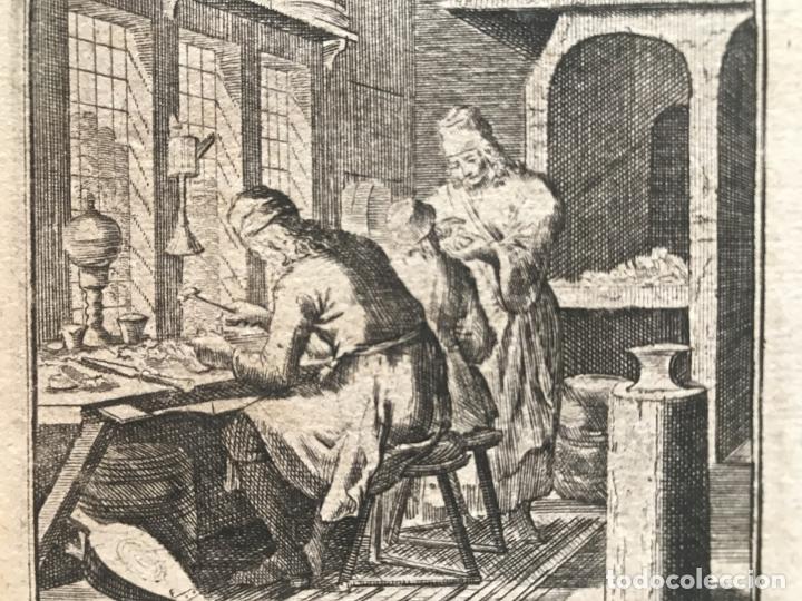 Arte: Trabajando con oro y plata, 1699. Luyken/Weigel - Foto 7