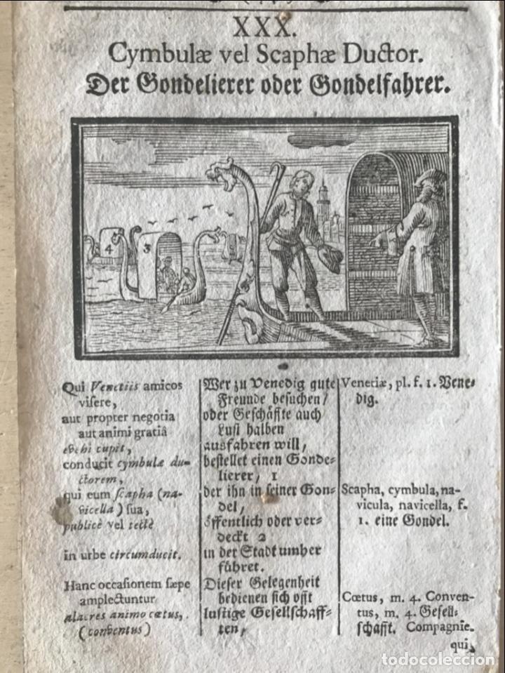 Arte: G&oacute;ndolas y gondoleros, 1754. An&oacute;nimo - Foto 3