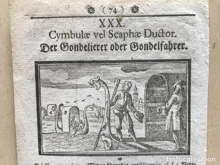 Arte: G&oacute;ndolas y gondoleros, 1754. An&oacute;nimo - Foto 4