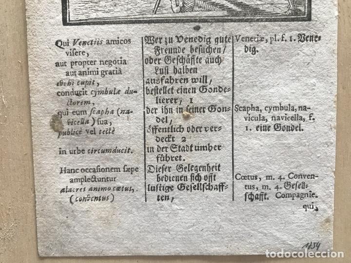 Arte: G&oacute;ndolas y gondoleros, 1754. An&oacute;nimo - Foto 5