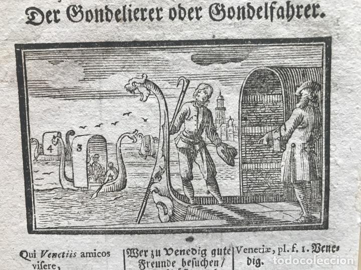 Arte: G&oacute;ndolas y gondoleros, 1754. An&oacute;nimo - Foto 6