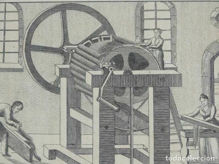 Arte: Procesando lino, 1830. An&oacute;nimo - Foto 5