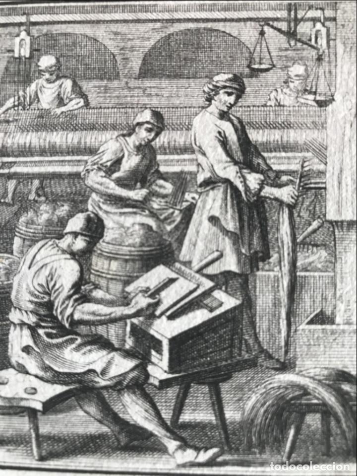 Arte: Fabricantes de telas, 1698. Luyken/Weigel - Foto 6
