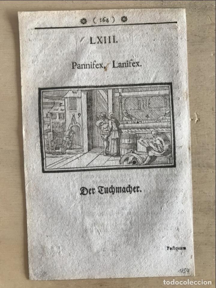 Arte: Tienda pa&ntilde;os y telas, 1754. An&oacute;nimo - Foto 2