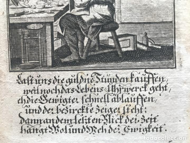 Arte: Relojero trabajando, 1699. Luyken/Weigel - Foto 5