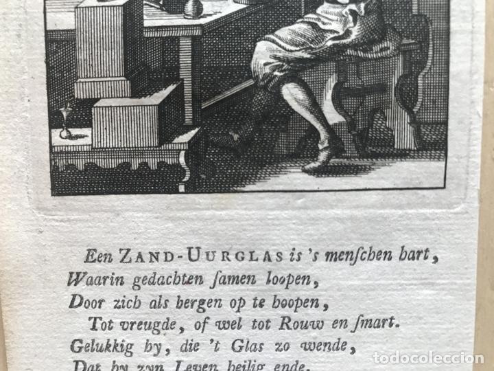 Arte: Trabajando con relojes de arena, 1736. Luyken - Foto 4