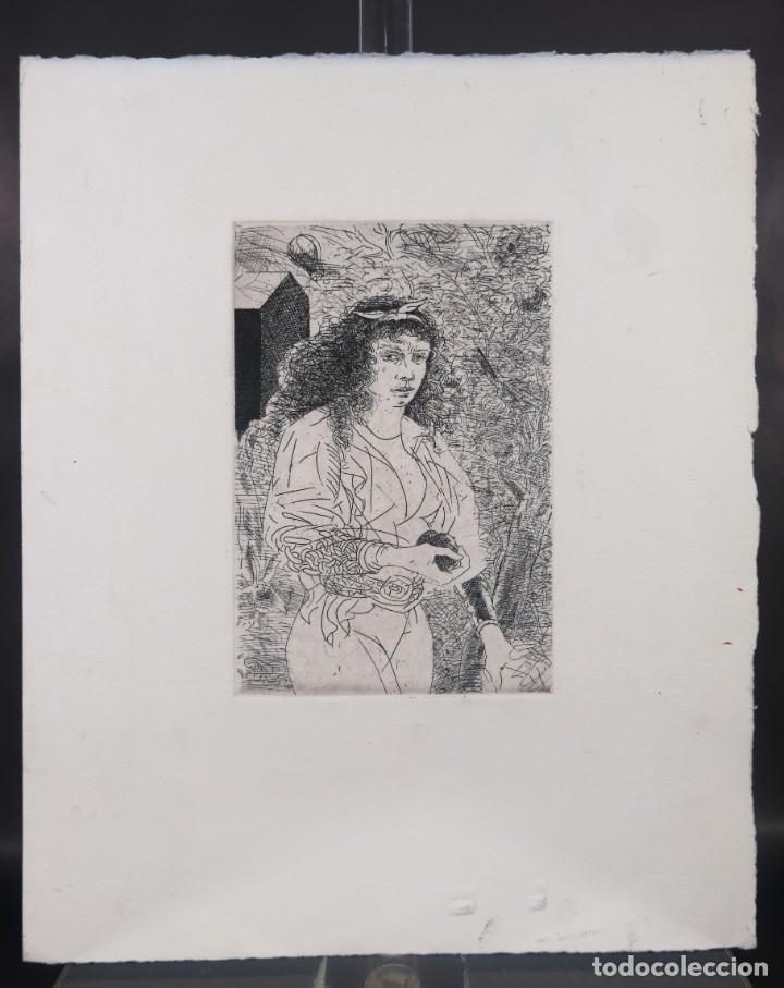 Arte: Grabado Mujer siglo XX - Foto 2