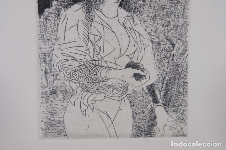 Arte: Grabado Mujer siglo XX - Foto 4