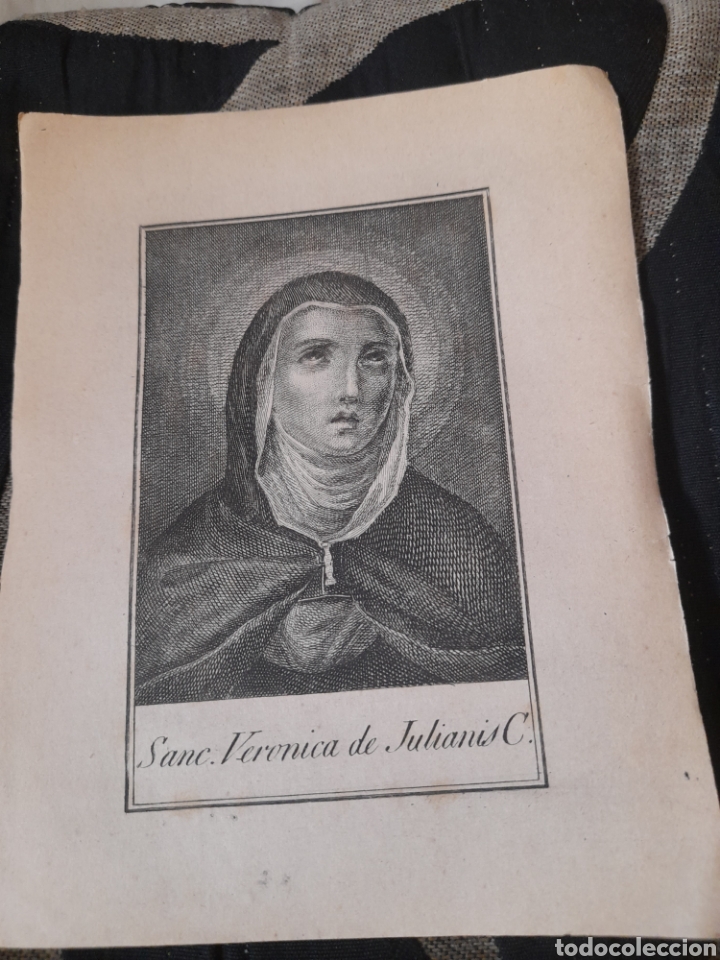 Arte: Antiguo grabado religioso - Foto 1