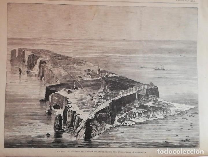 Kunst: ANTIGUO GRABADO - OLD ENGRAVING : Isla de Helgoland / Heligoland 1890