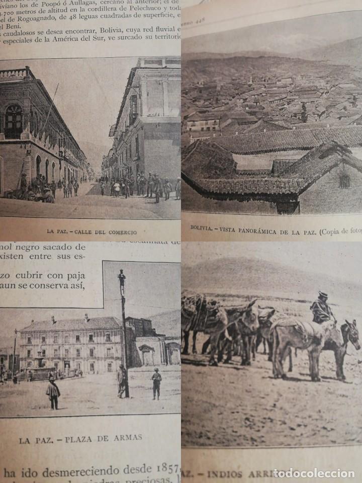 Kunst: BOLIVIA, La Paz 1890 : Art&iacute;culo de la revista La Ilustraci&oacute;n Art&iacute;stica n&ordm; 448.