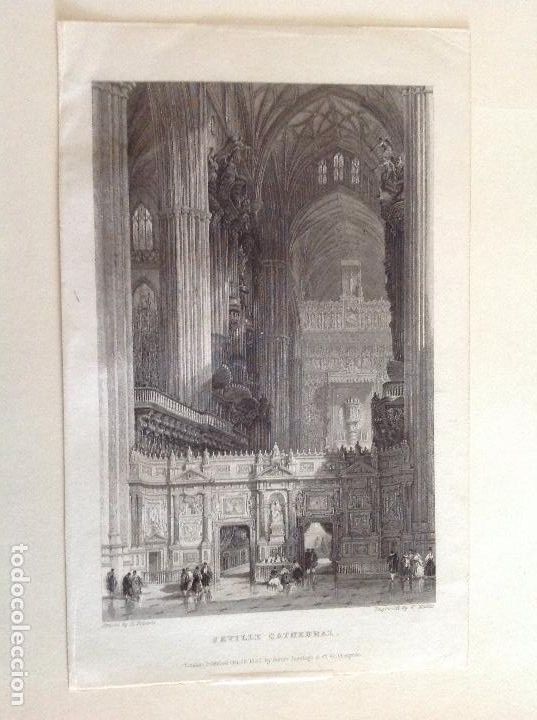 Arte: David Roberts. Catedral de Sevilla. - Foto 1