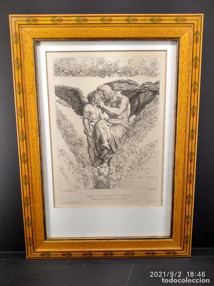 Arte: Jupiter y el Amor de Rafael et la Farnesine, Gazette des beaux arts 1884, Cuadro, mitologico