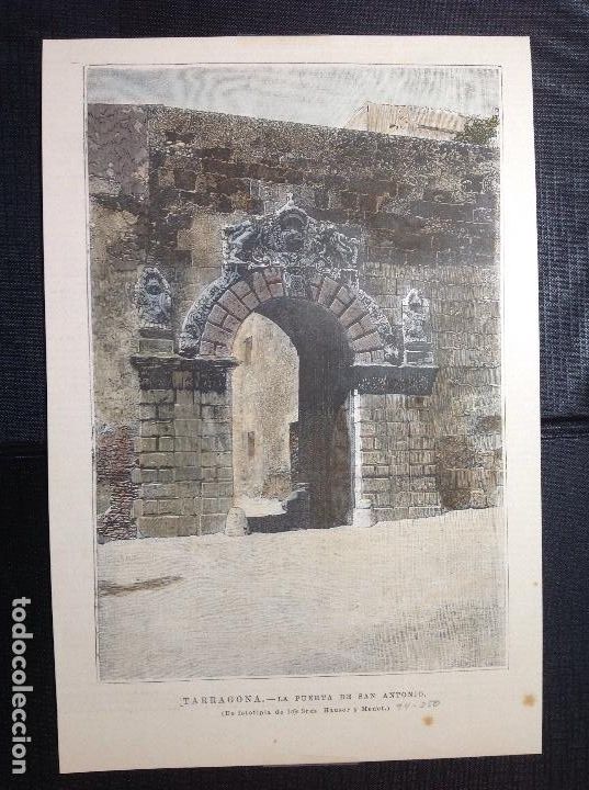 Arte: An&oacute;nimo. La puerta de san Antonio en Tarragona. - Foto 1
