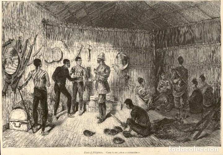 Art: 1886 &ndash; La Ilustraci&oacute;n art&iacute;stica - Filipinas &ndash; Philippines &ndash; Casa de un joloano acomodado