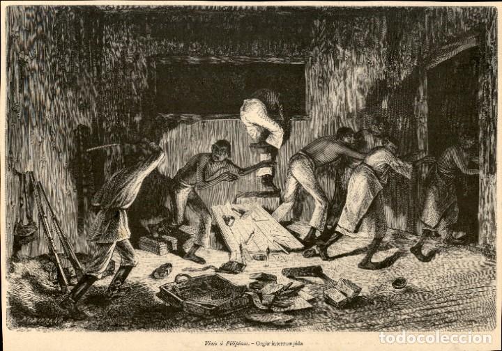 Art: 1886 &ndash; La Ilustraci&oacute;n art&iacute;stica - Filipinas &ndash; Philippines &ndash; Orgia interrumpida