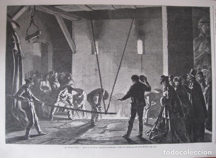 Arte: Escena en el interior de una metalurg&iacute;a, 1877. Mosler