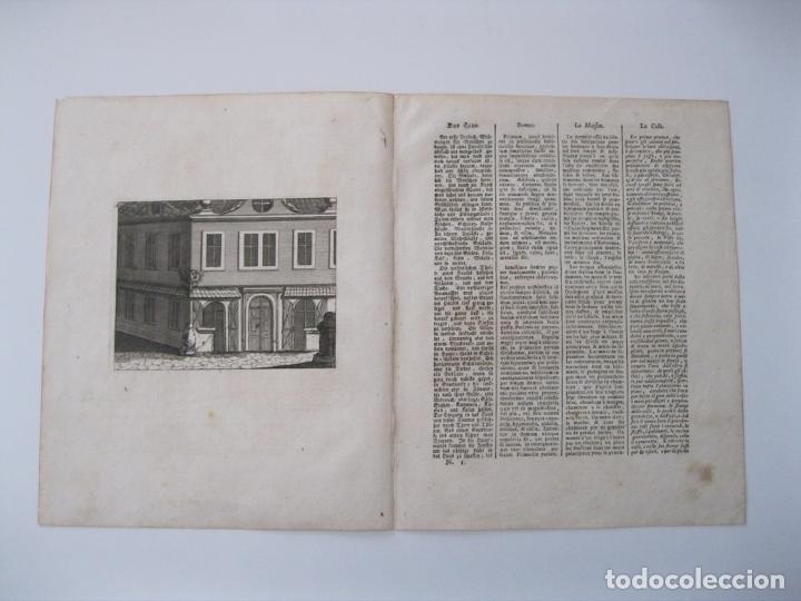 Arte: La casa blasonada y texto, 1774. An&oacute;nimo - Foto 2