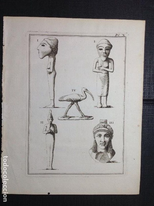 Arte: An&oacute;nimo. Figuras cl&aacute;sicas egipcias. - Foto 1