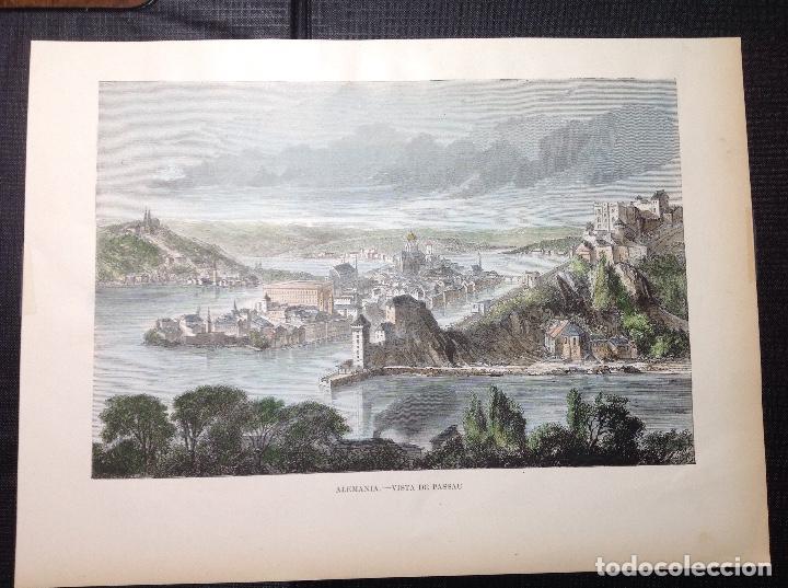 Arte: An&oacute;nimo. Vista de Passau. - Foto 1