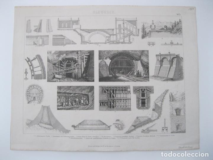 Arte: Detalles constructivos III, circa 1880. Brockhaus - Foto 2