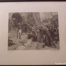 Arte: GRABADO FRANCÉS. E. BOUTIGNY.1895. C. DEBLOIS. NAPOLEON BONAPARTE. LA REBELIÓN EN PAVÍA.. Lote 290278848