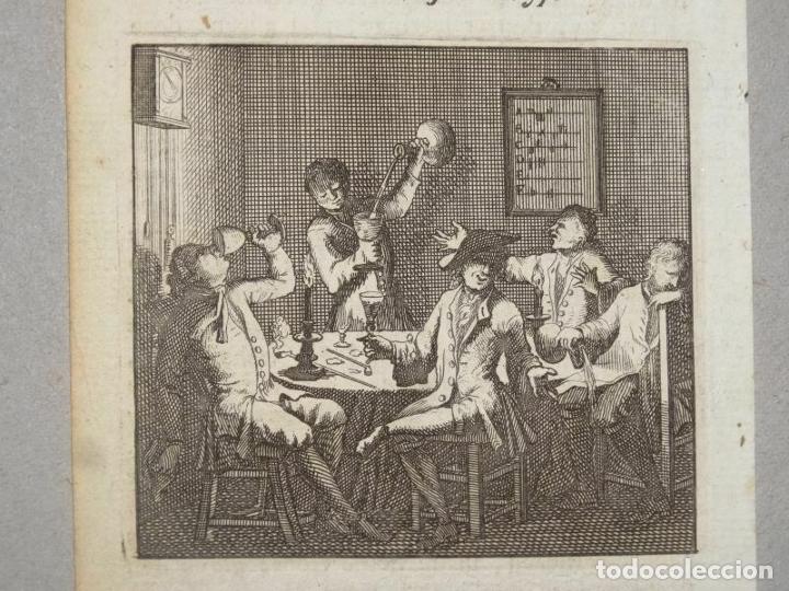 Arte: Tomando vino con amigos, 1736. Luyken - Foto 1