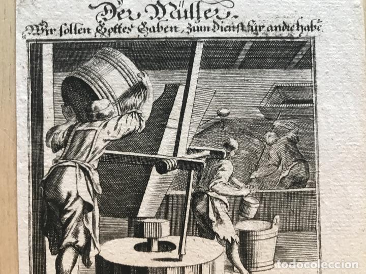 Arte: Molineros barrocos, 1699. Luyken / Weigel - Foto 4