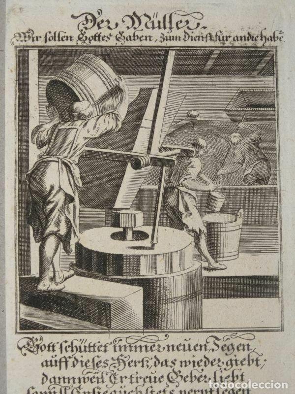 Arte: Molineros barrocos, 1699. Luyken / Weigel - Foto 7