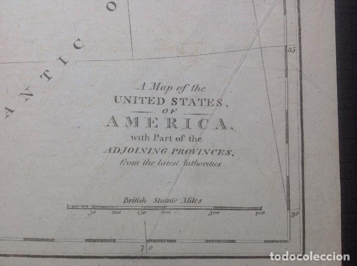 Arte: An&oacute;nimo. Mapa de los Estados Unidos. - Foto 2