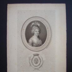 Arte: GRABADO S.XIX.(1805).ISABEL FELIPA MARÍA ELENA DE FRANCIA (1764-1794).MADAME ISABEL.MARTIR Y SIERVA. Lote 292301163