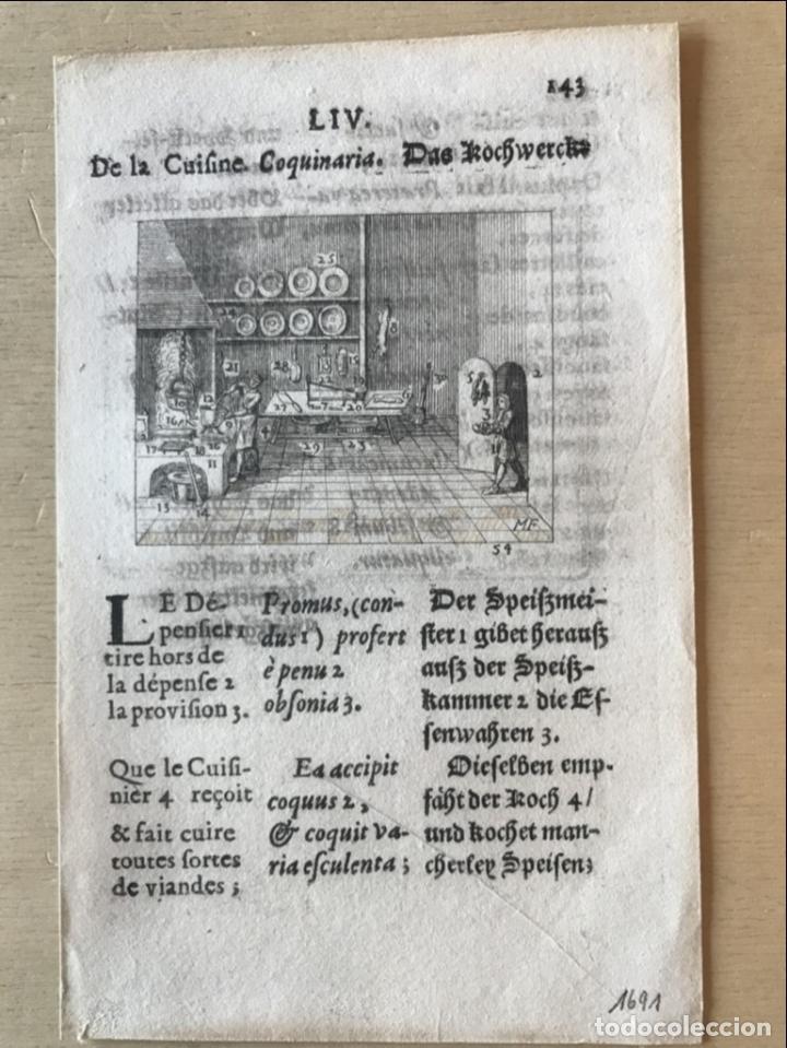Arte: Interior de una cocina renacentista, 1691. MF - Foto 2