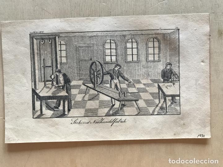 Arte: Fabricando agujas, 1830. An&oacute;nimo - Foto 2