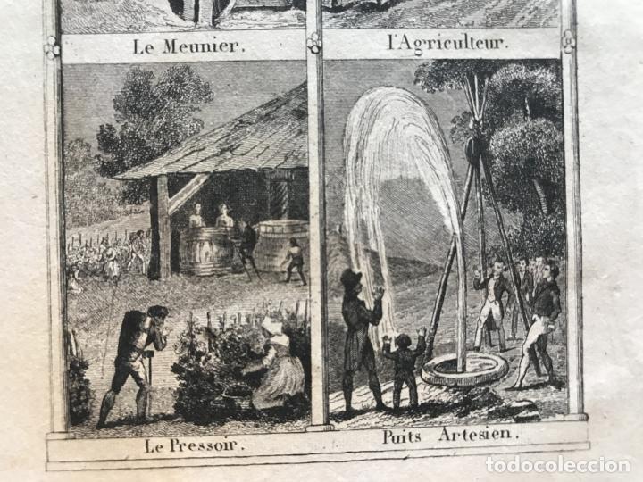 Arte: Trabajos del campo, 1842. An&oacute;nimo - Foto 5
