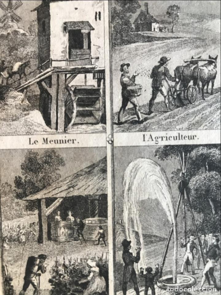 Arte: Trabajos del campo, 1842. An&oacute;nimo - Foto 6