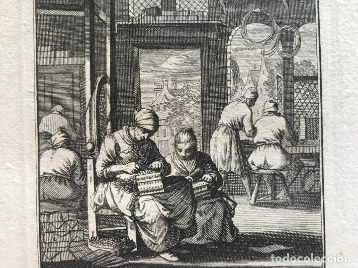 Arte: Fabricantes de agujas, 1698. Luyken/Weigel - Foto 5