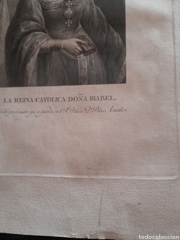 Arte: Antiguo grabado de Isabel la Cat&oacute;lica - Foto 4