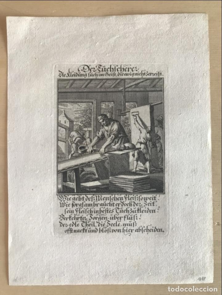Arte: Trabajando el cuero, 1698. Luyken/Weigel - Foto 2