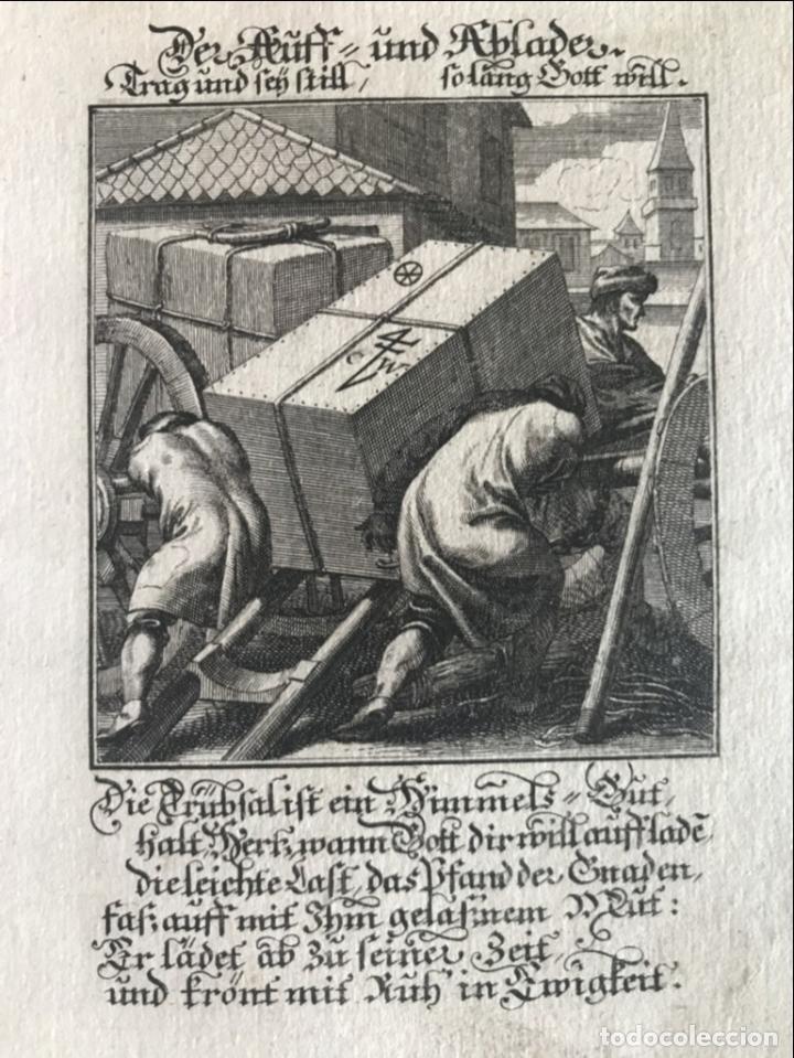 Arte: Cargadores, 1698. Luyken/Weigel - Foto 3