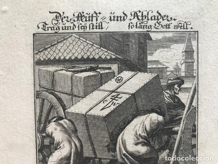 Arte: Cargadores, 1698. Luyken/Weigel - Foto 4