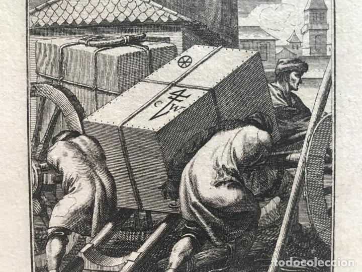 Arte: Cargadores, 1698. Luyken/Weigel - Foto 6