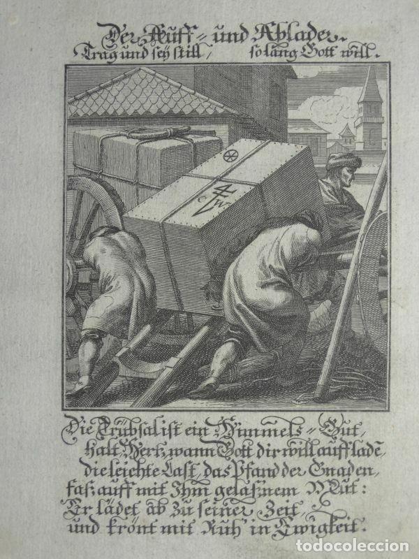 Arte: Cargadores, 1698. Luyken/Weigel - Foto 1
