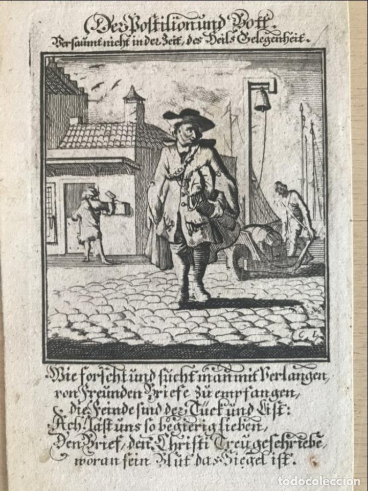 Arte: El mensajero, 1699. Luyken/Weigel - Foto 3