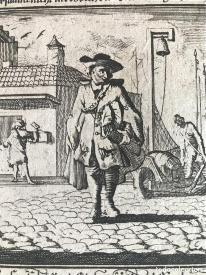 Arte: El mensajero, 1699. Luyken/Weigel - Foto 1