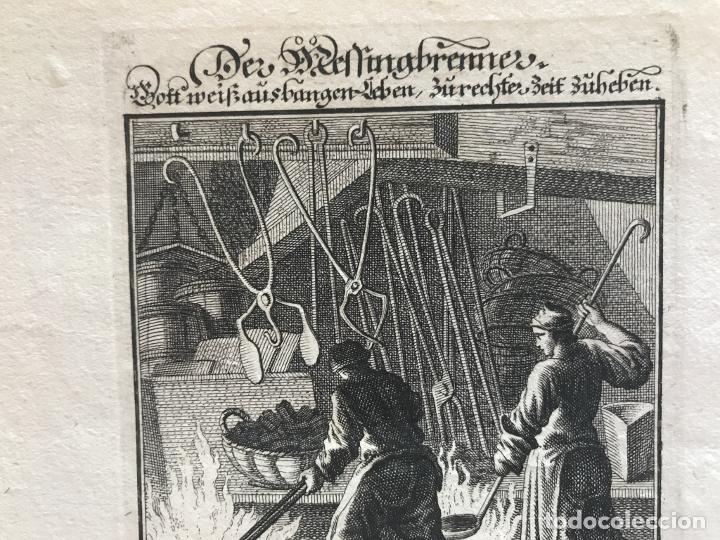 Arte: Trabajando en la forja, 1698. Luyken / Weigel - Foto 4