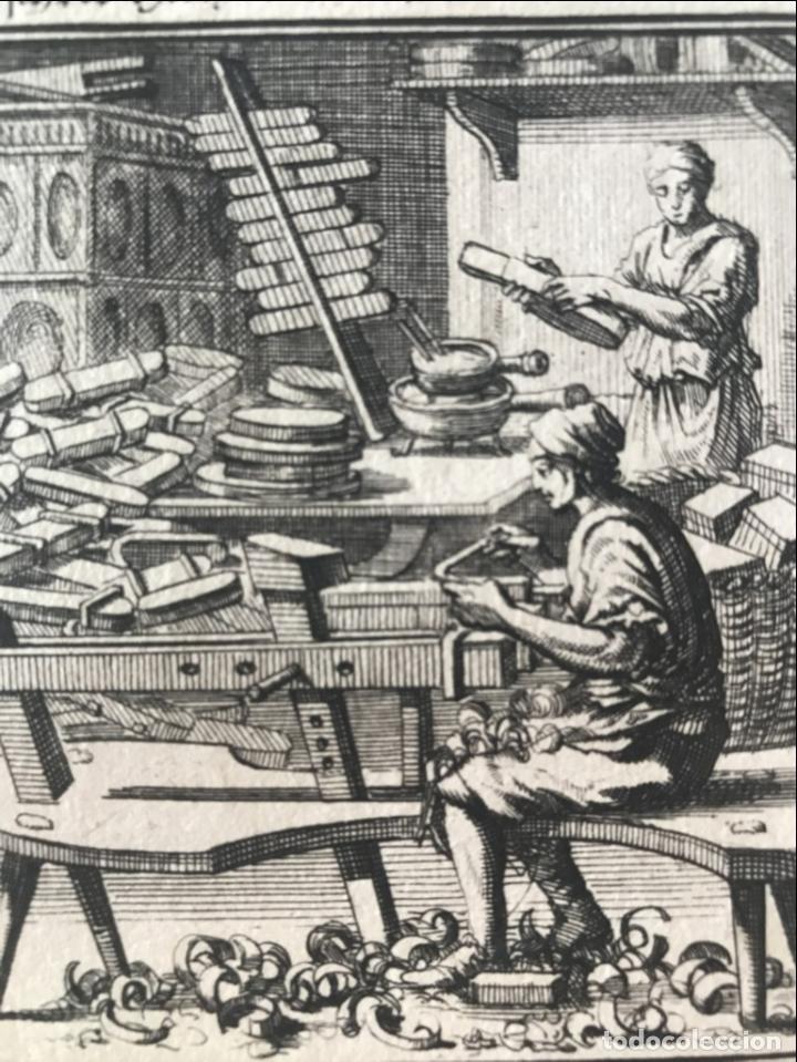 Arte: Fabricantes de objetos de madera, 1698. Luyken / Weigel - Foto 3