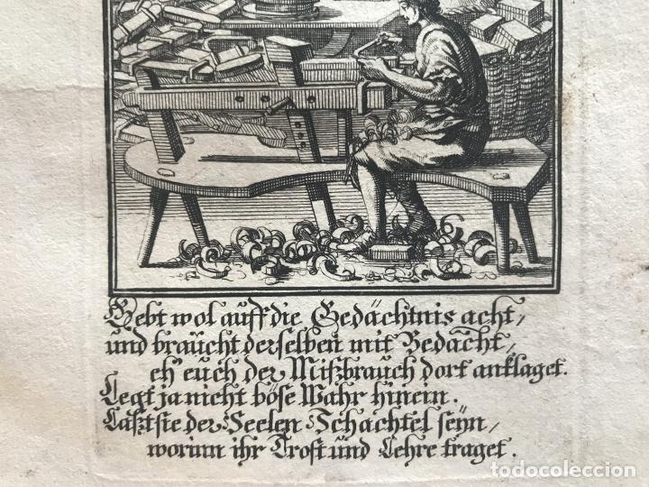Arte: Fabricantes de objetos de madera, 1698. Luyken / Weigel - Foto 5