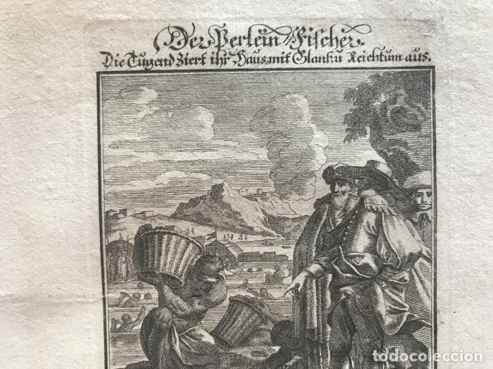 Arte: Comerciantes de perlas, 1698. Luyken / Weigel - Foto 4