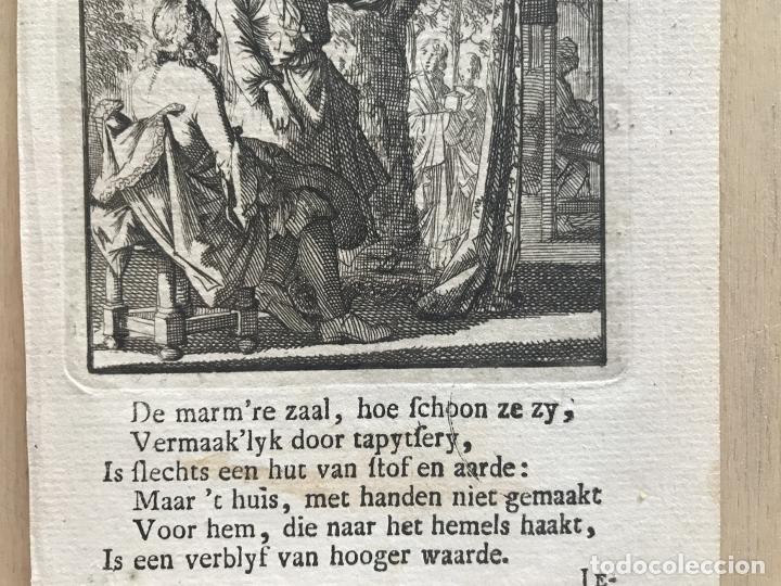 Arte: Vendedor de tapices, 1730. Luyken - Foto 5