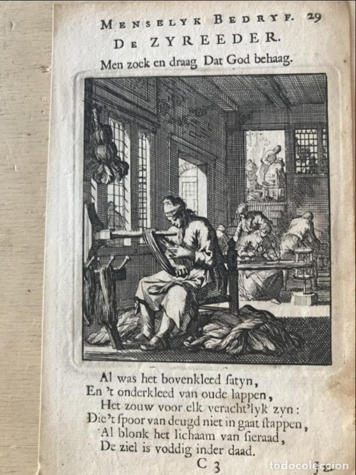 Arte: Taller textil barroco, 1730. Luyken - Foto 3